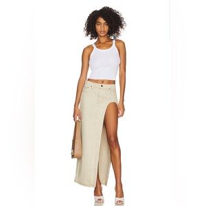GRLFRND Blanca Maxi Skirt With High Slit in Montana